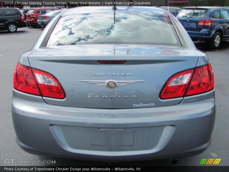 Silver Steel Metallic / Dark Khaki/Light Graystone 2010 Chrysler Sebring Touring Sedan