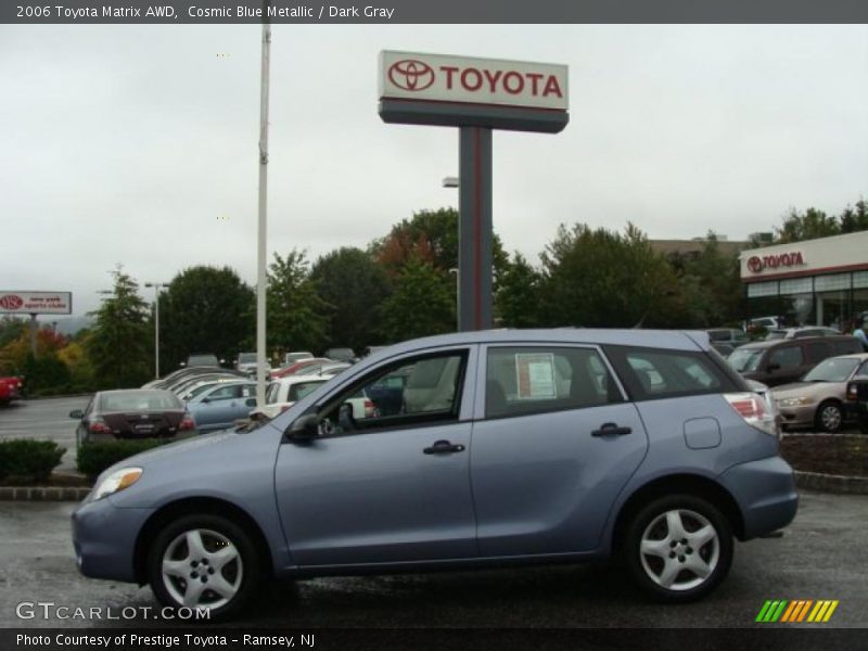 Cosmic Blue Metallic / Dark Gray 2006 Toyota Matrix AWD