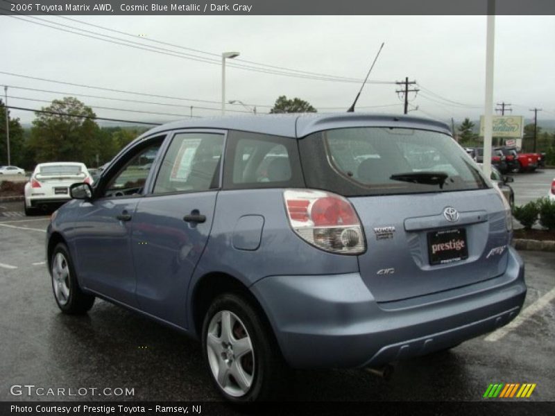 Cosmic Blue Metallic / Dark Gray 2006 Toyota Matrix AWD