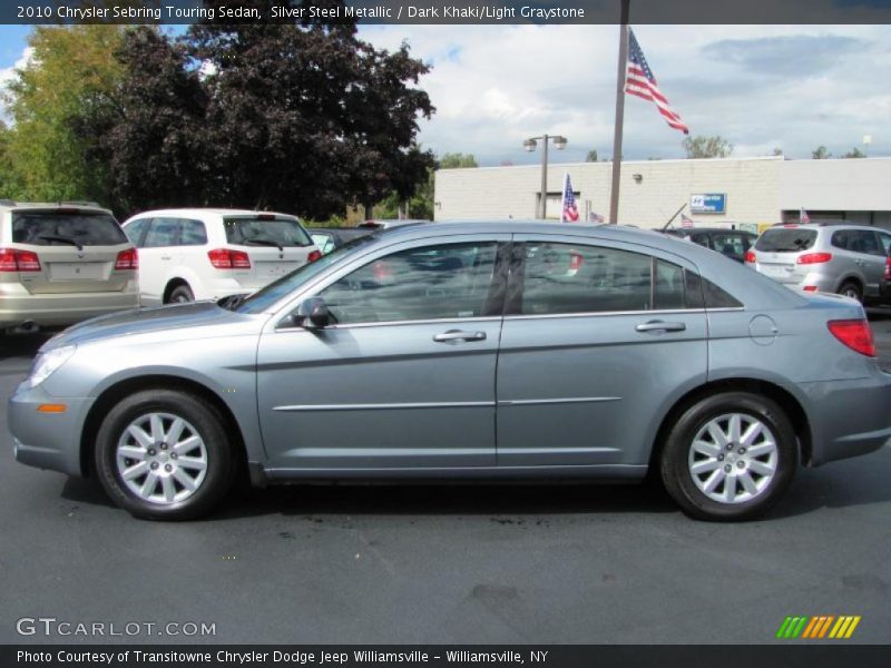 Silver Steel Metallic / Dark Khaki/Light Graystone 2010 Chrysler Sebring Touring Sedan