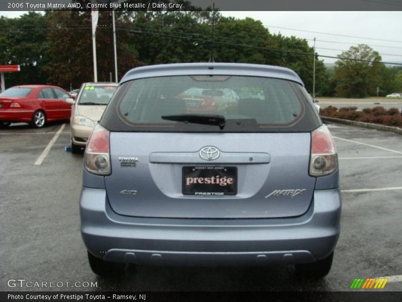 Cosmic Blue Metallic / Dark Gray 2006 Toyota Matrix AWD