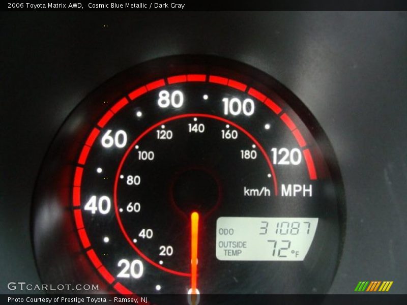 Cosmic Blue Metallic / Dark Gray 2006 Toyota Matrix AWD