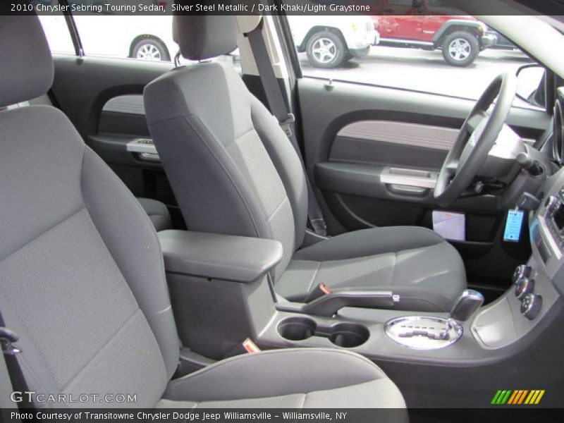 Silver Steel Metallic / Dark Khaki/Light Graystone 2010 Chrysler Sebring Touring Sedan