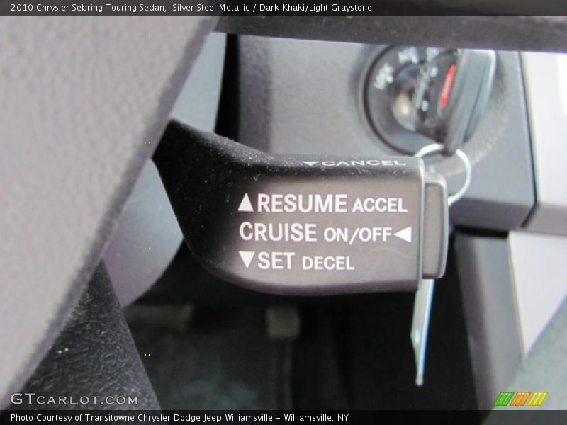 Silver Steel Metallic / Dark Khaki/Light Graystone 2010 Chrysler Sebring Touring Sedan