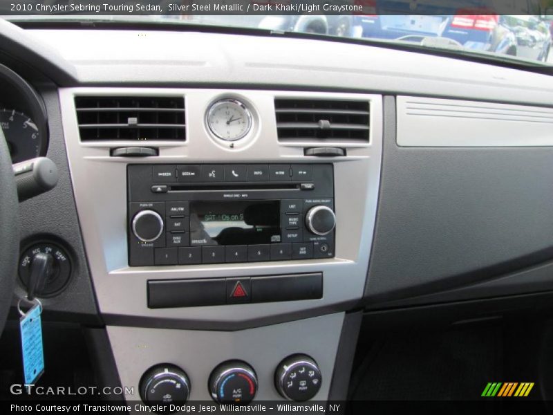 Silver Steel Metallic / Dark Khaki/Light Graystone 2010 Chrysler Sebring Touring Sedan
