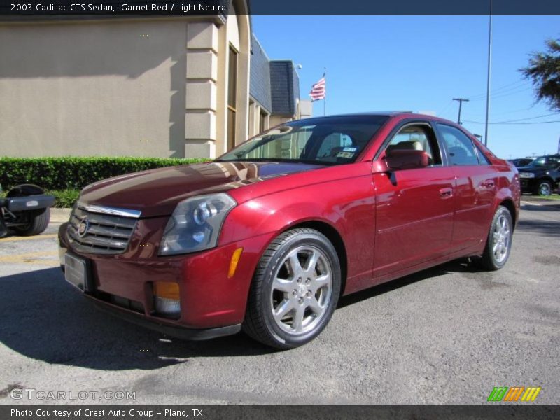 Garnet Red / Light Neutral 2003 Cadillac CTS Sedan