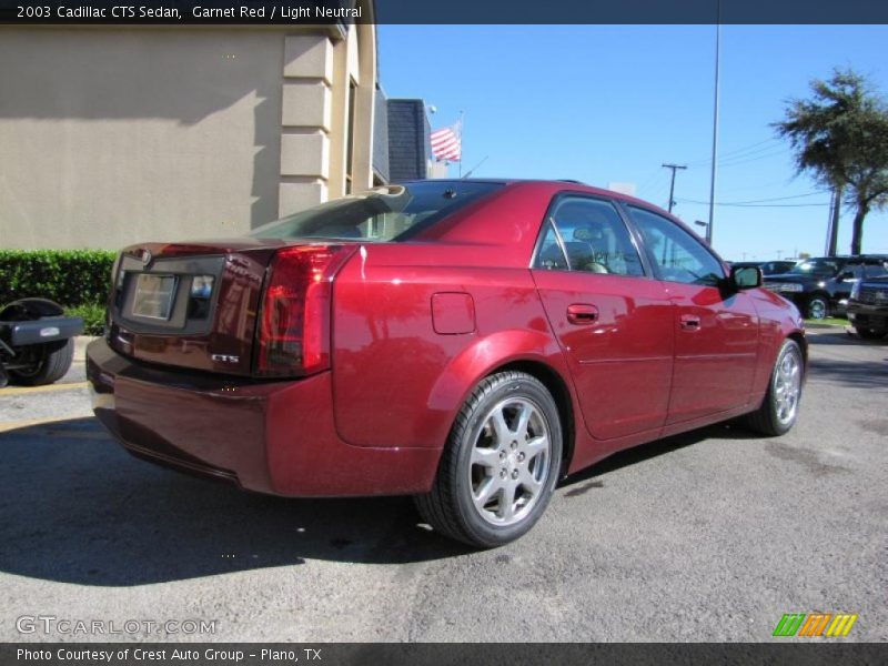 Garnet Red / Light Neutral 2003 Cadillac CTS Sedan