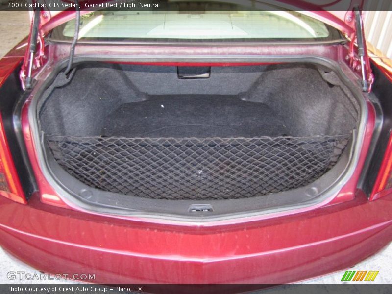 Garnet Red / Light Neutral 2003 Cadillac CTS Sedan
