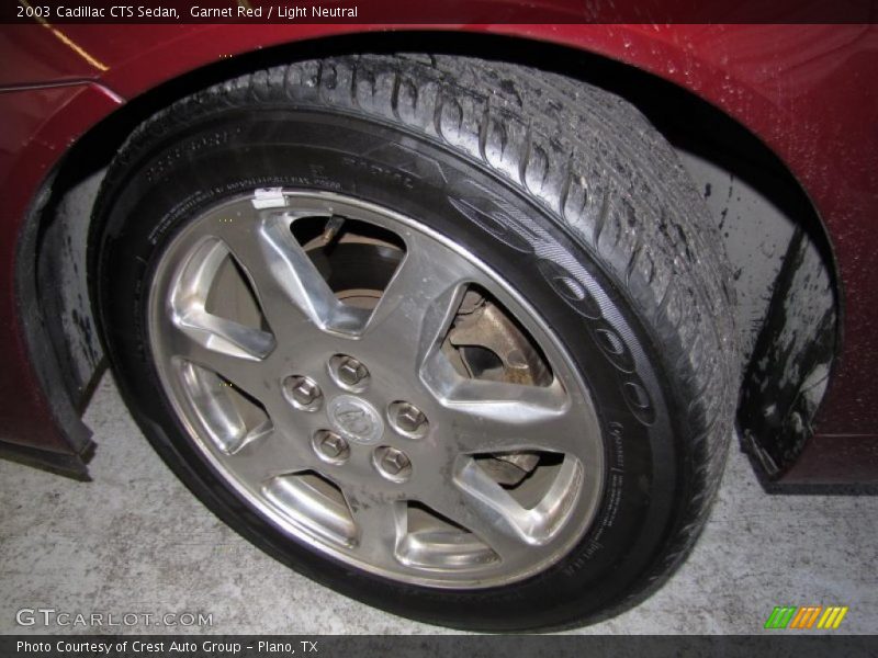 Garnet Red / Light Neutral 2003 Cadillac CTS Sedan