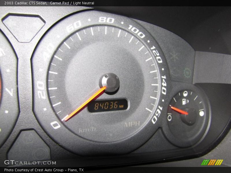 Garnet Red / Light Neutral 2003 Cadillac CTS Sedan