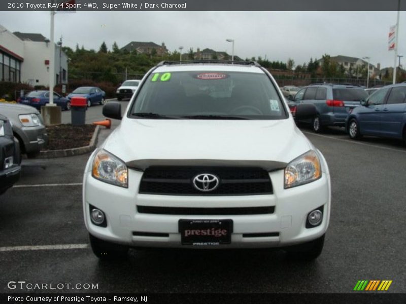 Super White / Dark Charcoal 2010 Toyota RAV4 Sport 4WD