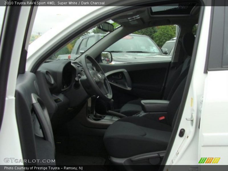 Super White / Dark Charcoal 2010 Toyota RAV4 Sport 4WD