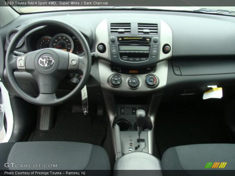 Super White / Dark Charcoal 2010 Toyota RAV4 Sport 4WD