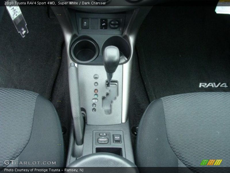 Super White / Dark Charcoal 2010 Toyota RAV4 Sport 4WD