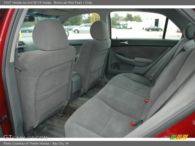 Moroccan Red Pearl / Gray 2007 Honda Accord SE V6 Sedan