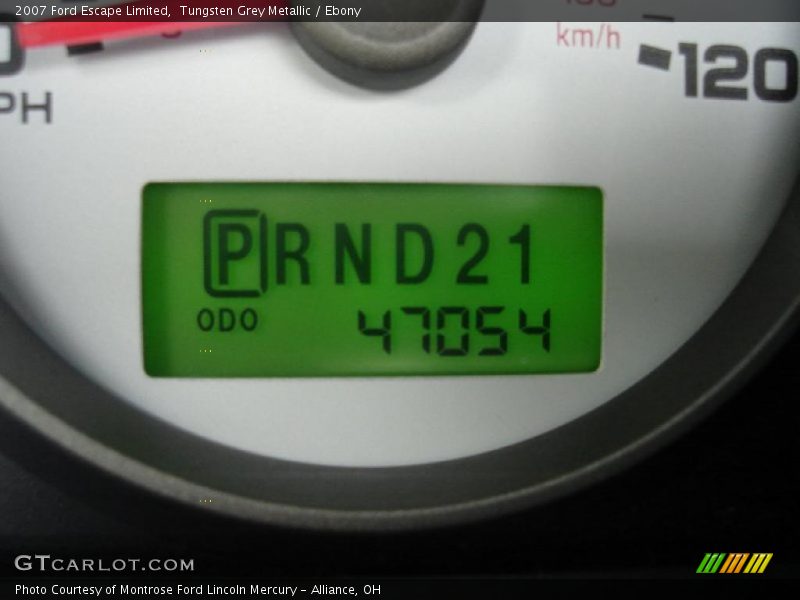 Tungsten Grey Metallic / Ebony 2007 Ford Escape Limited