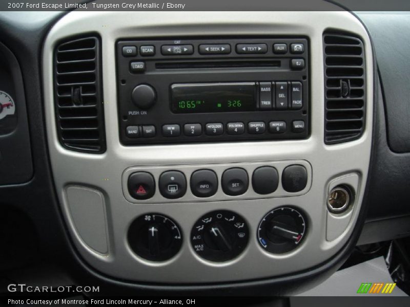 Tungsten Grey Metallic / Ebony 2007 Ford Escape Limited