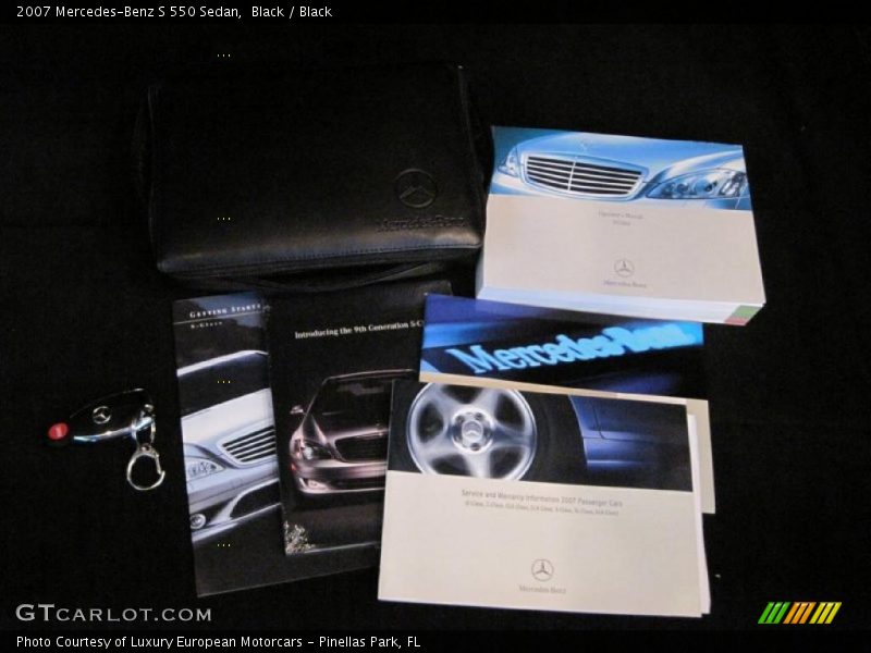Black / Black 2007 Mercedes-Benz S 550 Sedan