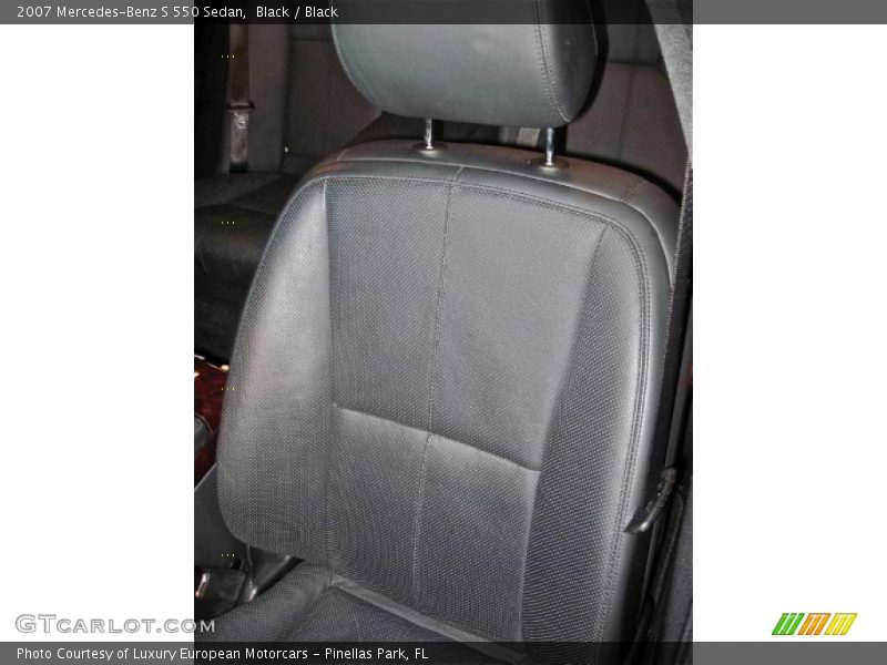 Black / Black 2007 Mercedes-Benz S 550 Sedan