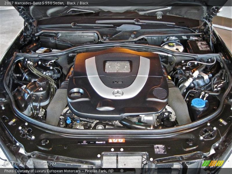 Black / Black 2007 Mercedes-Benz S 550 Sedan