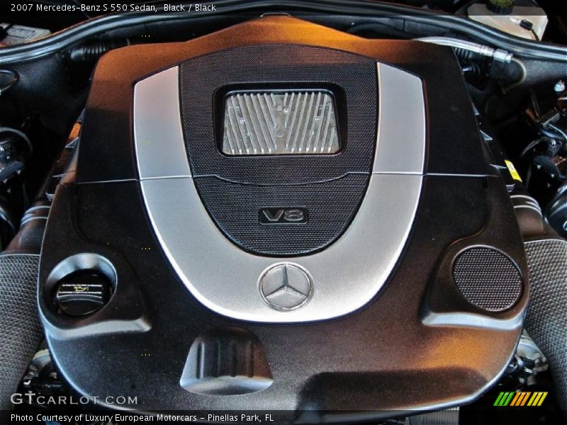 Black / Black 2007 Mercedes-Benz S 550 Sedan