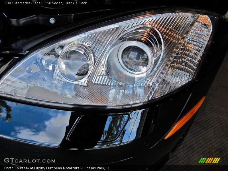 Black / Black 2007 Mercedes-Benz S 550 Sedan