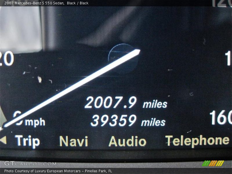 Black / Black 2007 Mercedes-Benz S 550 Sedan