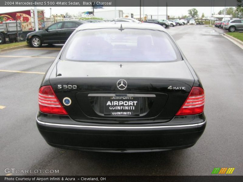 Black / Charcoal 2004 Mercedes-Benz S 500 4Matic Sedan