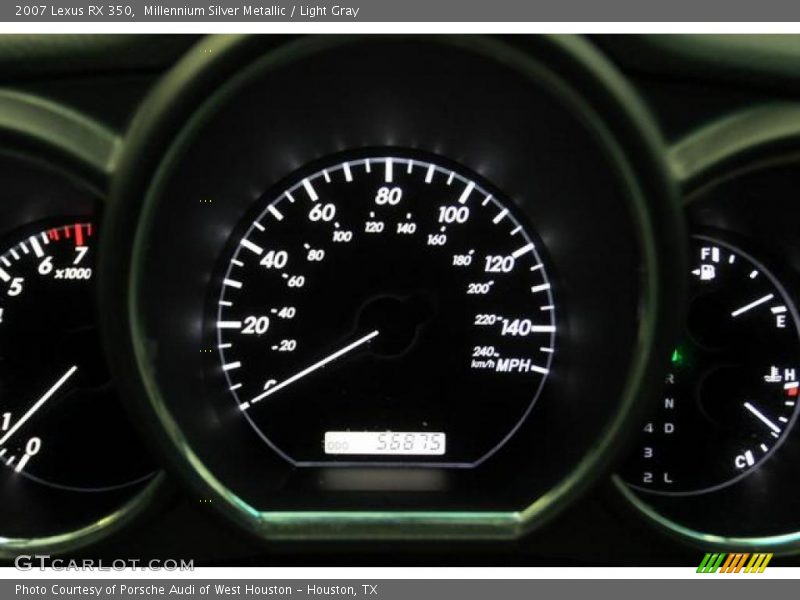 Millennium Silver Metallic / Light Gray 2007 Lexus RX 350