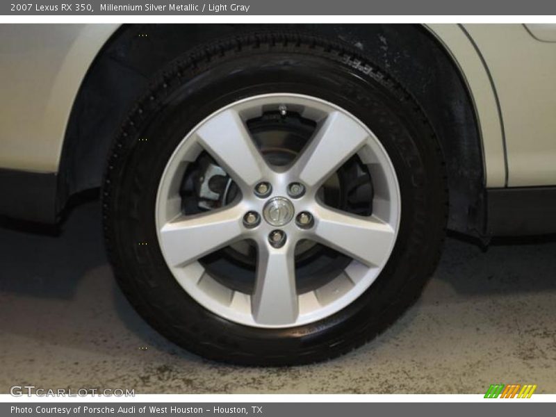 Millennium Silver Metallic / Light Gray 2007 Lexus RX 350