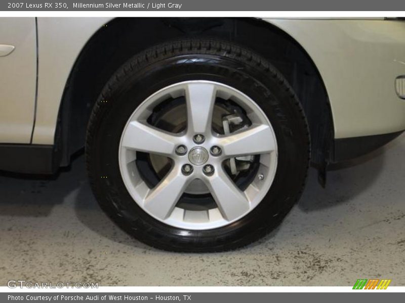 Millennium Silver Metallic / Light Gray 2007 Lexus RX 350