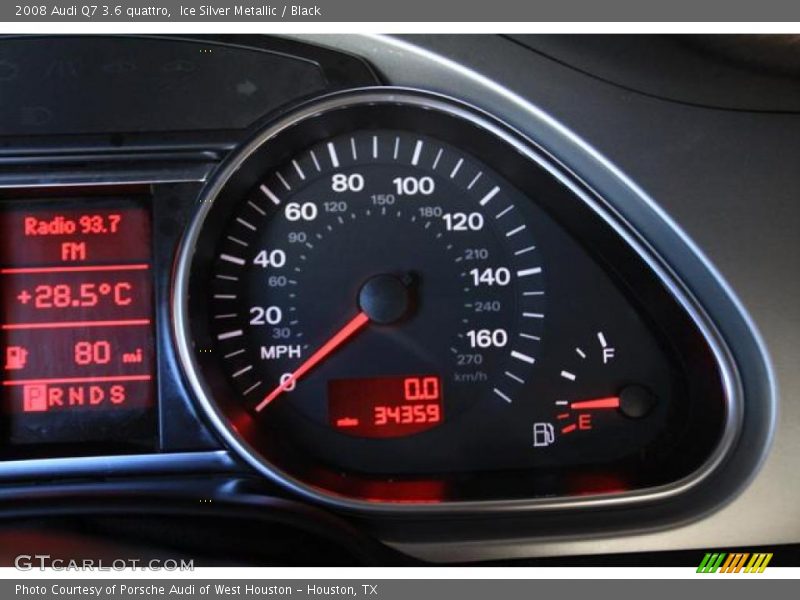 Ice Silver Metallic / Black 2008 Audi Q7 3.6 quattro