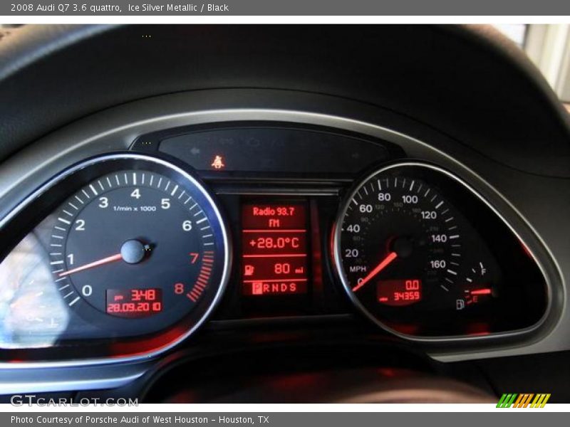 Ice Silver Metallic / Black 2008 Audi Q7 3.6 quattro