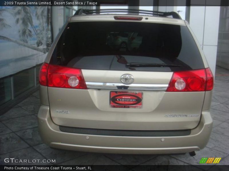 Desert Sand Mica / Taupe 2009 Toyota Sienna Limited