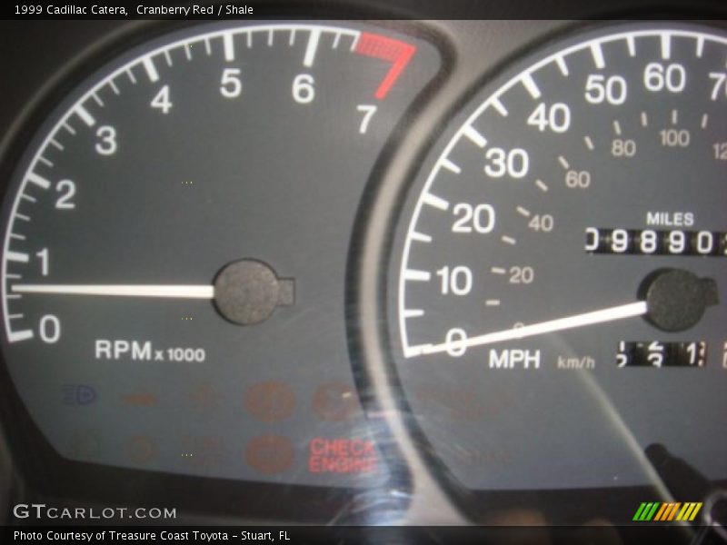 Cranberry Red / Shale 1999 Cadillac Catera