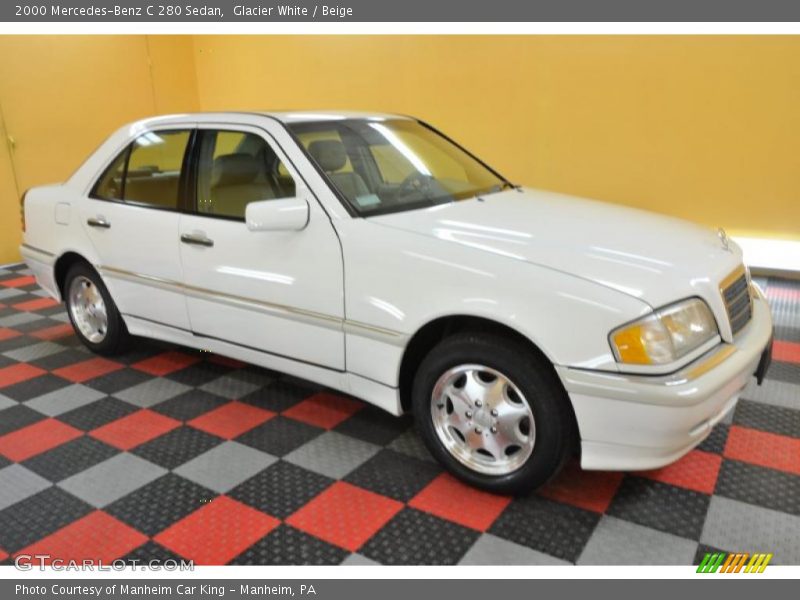 Glacier White / Beige 2000 Mercedes-Benz C 280 Sedan