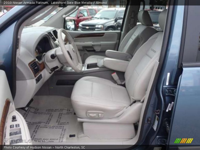 Lakeshore Slate Blue Metallic / Almond 2010 Nissan Armada Platinum