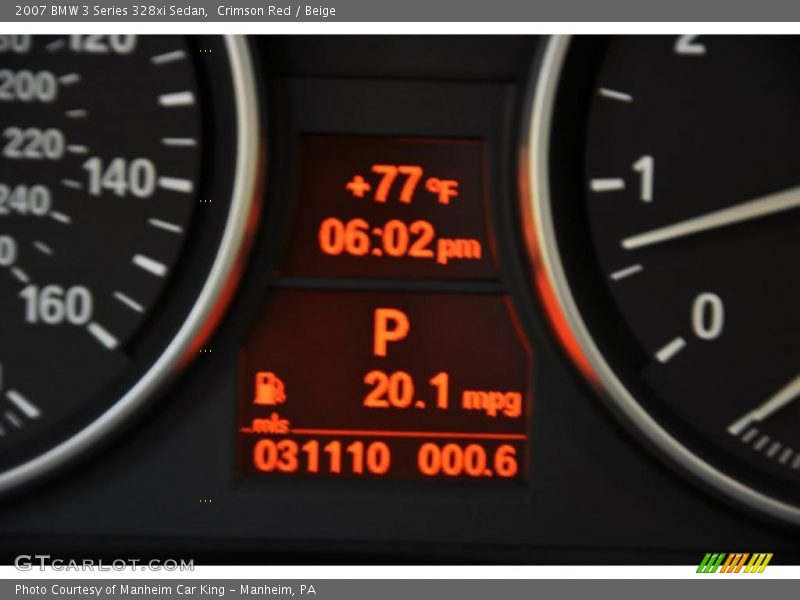 Crimson Red / Beige 2007 BMW 3 Series 328xi Sedan