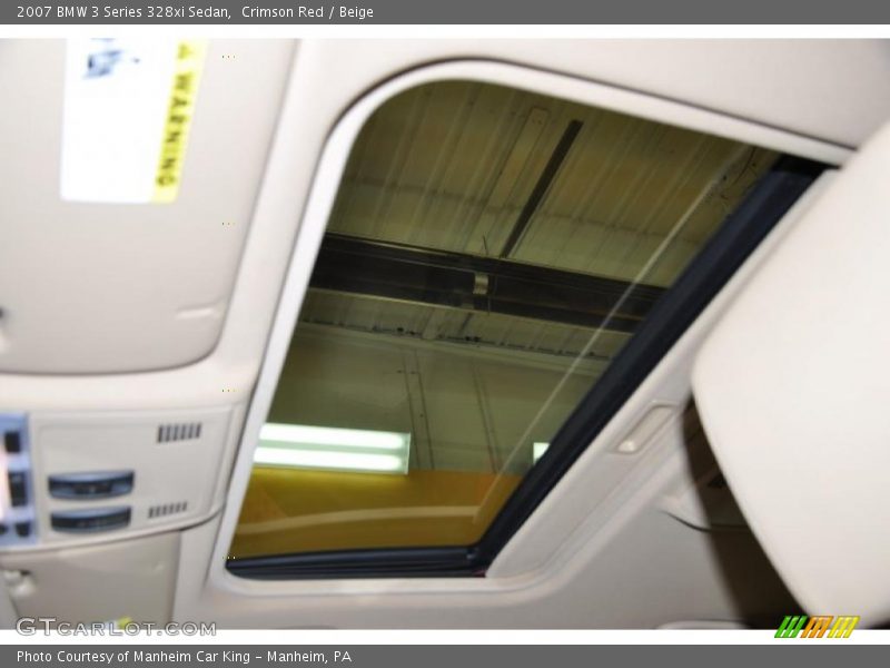 Crimson Red / Beige 2007 BMW 3 Series 328xi Sedan