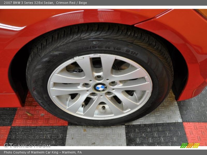 Crimson Red / Beige 2007 BMW 3 Series 328xi Sedan