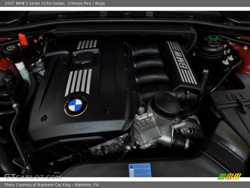 Crimson Red / Beige 2007 BMW 3 Series 328xi Sedan