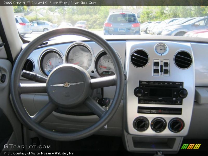 Stone White / Pastel Slate Gray 2009 Chrysler PT Cruiser LX