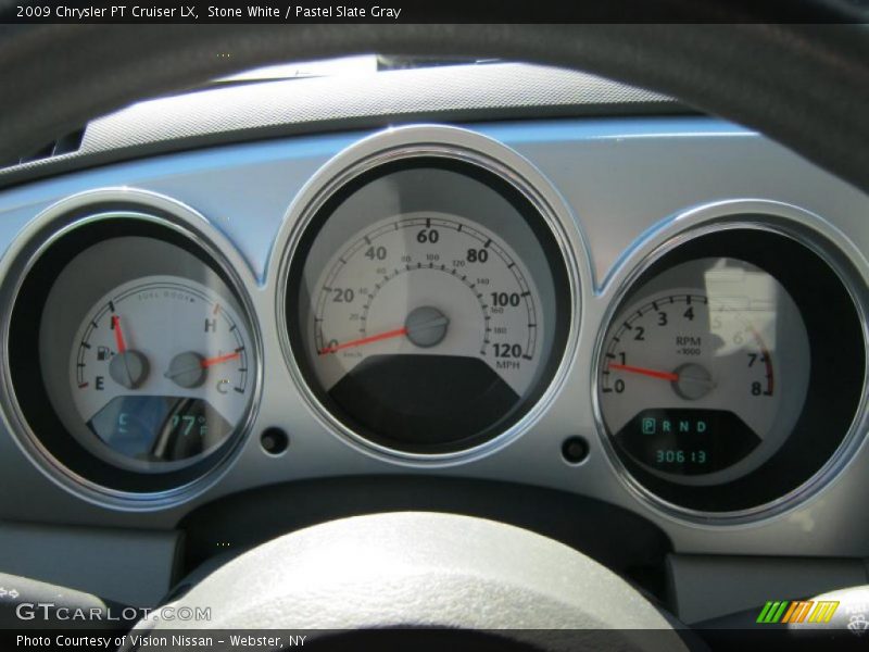 Stone White / Pastel Slate Gray 2009 Chrysler PT Cruiser LX