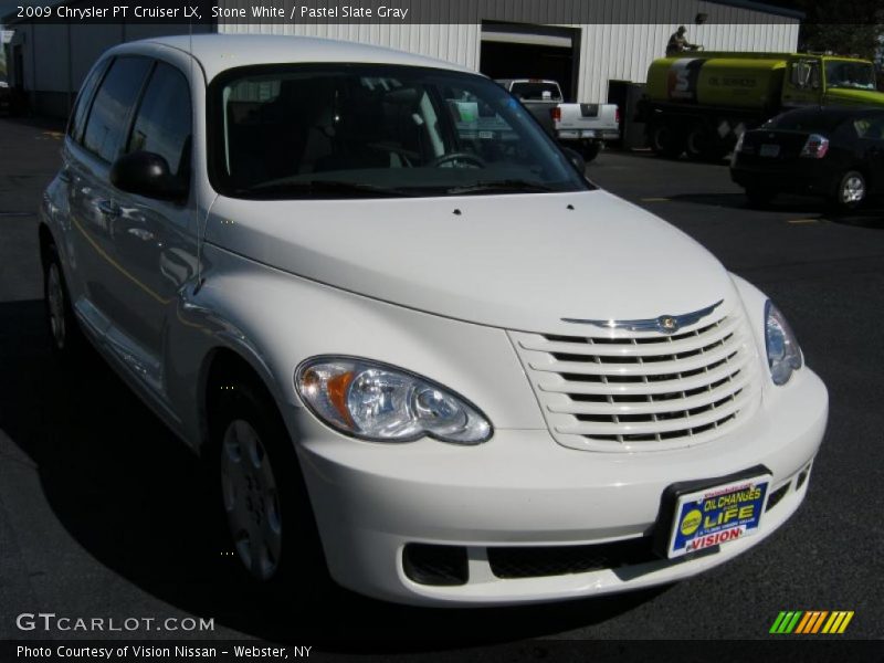 Stone White / Pastel Slate Gray 2009 Chrysler PT Cruiser LX
