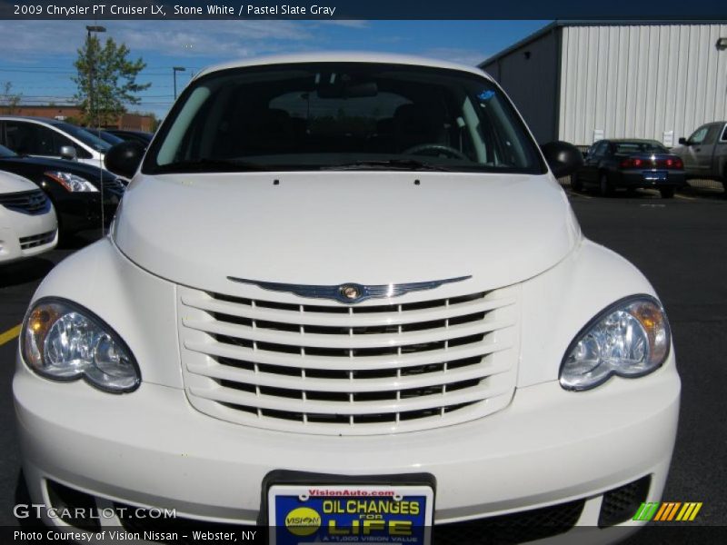Stone White / Pastel Slate Gray 2009 Chrysler PT Cruiser LX