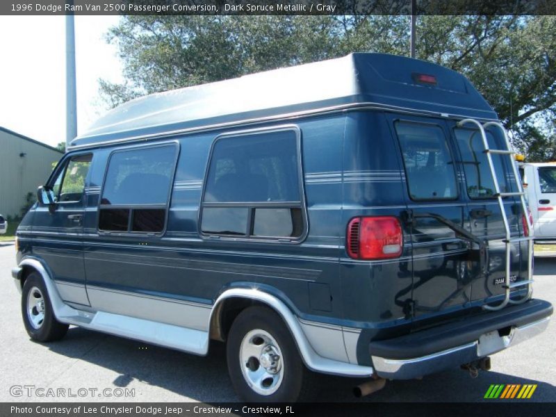 Dark Spruce Metallic / Gray 1996 Dodge Ram Van 2500 Passenger Conversion