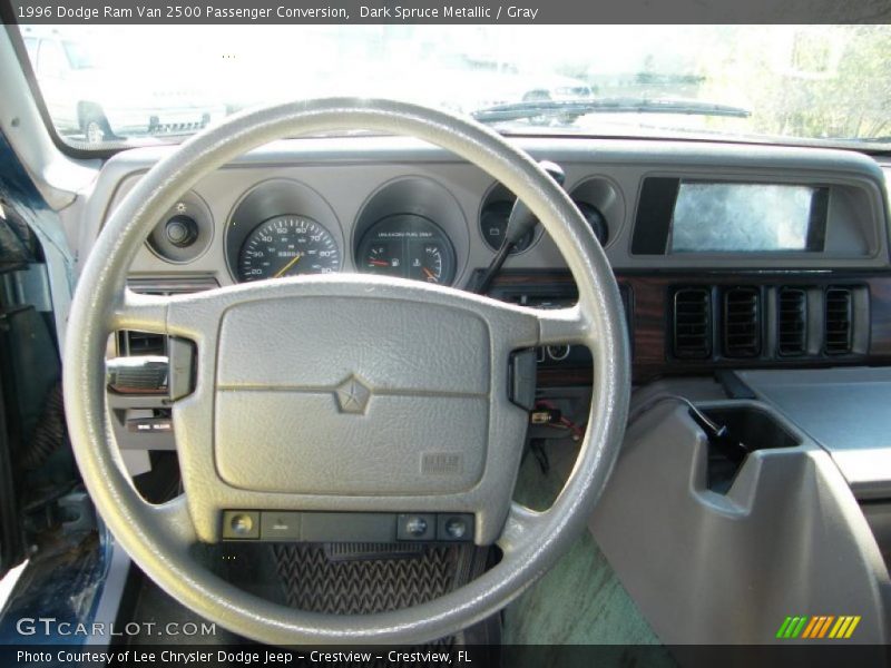 Dark Spruce Metallic / Gray 1996 Dodge Ram Van 2500 Passenger Conversion