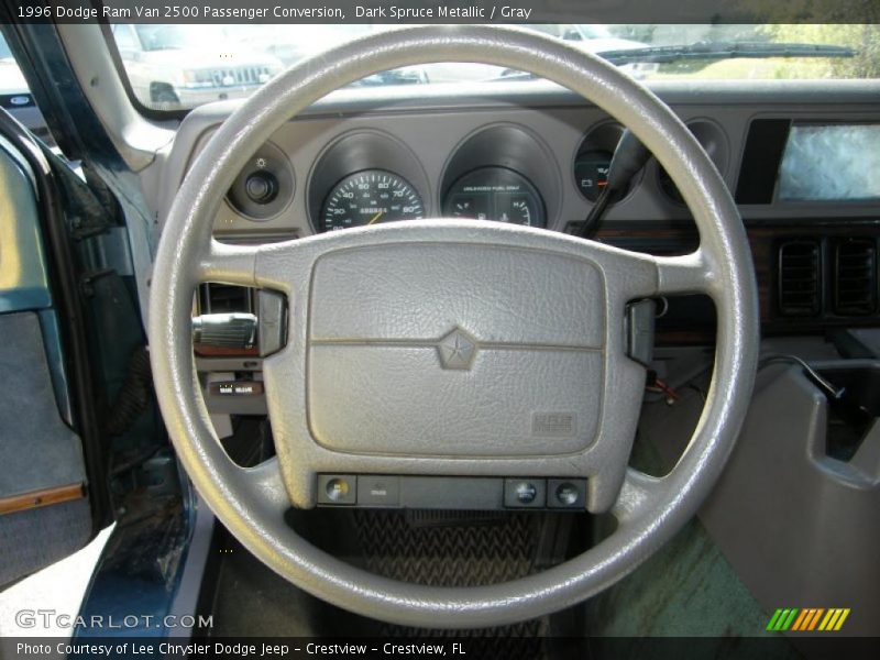 Dark Spruce Metallic / Gray 1996 Dodge Ram Van 2500 Passenger Conversion