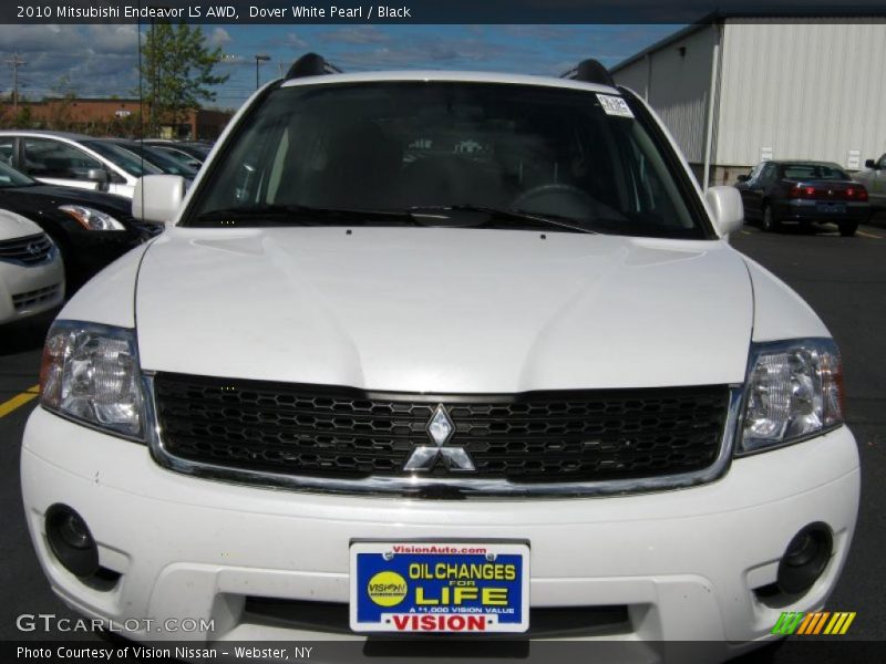 Dover White Pearl / Black 2010 Mitsubishi Endeavor LS AWD