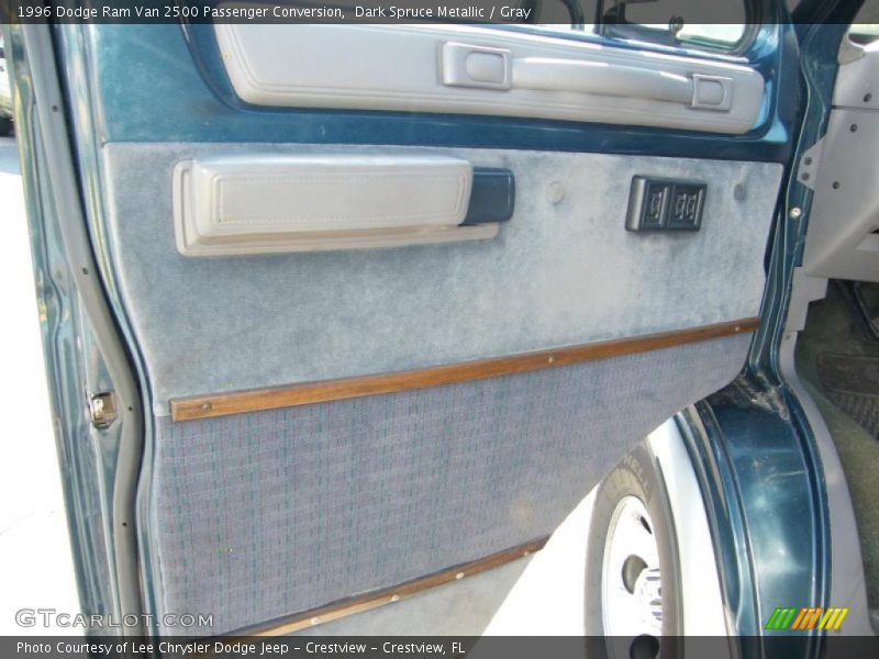Dark Spruce Metallic / Gray 1996 Dodge Ram Van 2500 Passenger Conversion